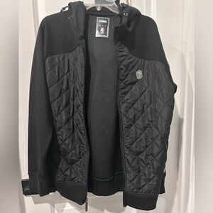 UNK NBA Black Quilted Jacket - Golden State Warriors